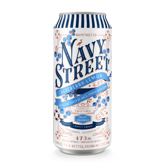 Navy Street Blueberry Lemon Gin & Soda